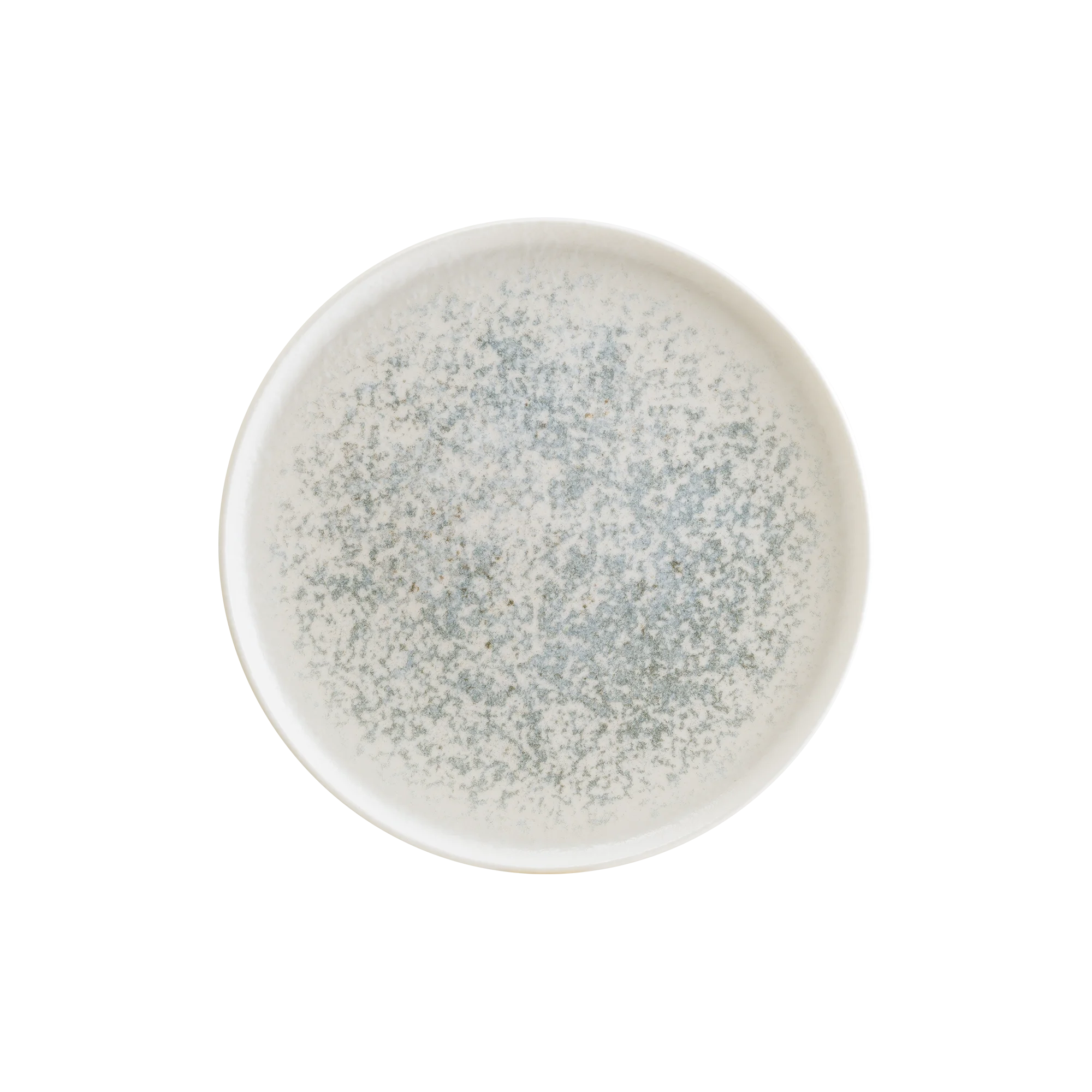 Lunar ocean blue 28cm flat plate